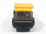 Vintage 1989 Buddy L Dump Truck Yellow Pressed Steel and Plastic Die Cast Toy Construction Equipment Vehicle