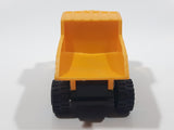 Vintage 1989 Buddy L Dump Truck Yellow Pressed Steel and Plastic Die Cast Toy Construction Equipment Vehicle