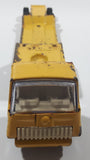 Vintage 1970s Tonka Semi Tractor Truck and Lowboy Trailer Yellow 11 1/4" Long Pressed Steel and Plastic Die Cast Toy Car Vehicle