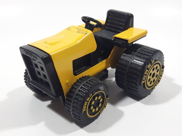 Vintage Tonka Tractor Yellow and Black Pressed Steel and Plastic Toy Car Vehicle 811002