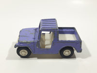 Vintage 1969 TootsieToy Jeep Purple Pressed Steel and Plastic Toy Car Vehicle