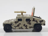 1995 Matchbox Hummer Humvee Army Camouflage Sand Beige Brown Die Cast Toy Car Military Vehicle With Opening Rear Hatch