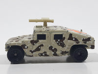 1995 Matchbox Hummer Humvee Army Camouflage Sand Beige Brown Die Cast Toy Car Military Vehicle With Opening Rear Hatch