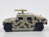 1995 Matchbox Hummer Humvee Army Camouflage Sand Beige Brown Die Cast Toy Car Military Vehicle With Opening Rear Hatch