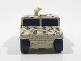 1995 Matchbox Hummer Humvee Army Camouflage Sand Beige Brown Die Cast Toy Car Military Vehicle With Opening Rear Hatch