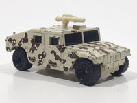 1995 Matchbox Hummer Humvee Army Camouflage Sand Beige Brown Die Cast Toy Car Military Vehicle With Opening Rear Hatch