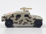 1995 Matchbox Hummer Humvee Army Camouflage Sand Beige Brown Die Cast Toy Car Military Vehicle With Opening Rear Hatch