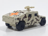 1995 Matchbox Hummer Humvee Army Camouflage Sand Beige Brown Die Cast Toy Car Military Vehicle With Opening Rear Hatch