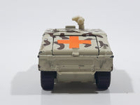 1995 Matchbox Hummer Humvee Army Camouflage Sand Beige Brown Die Cast Toy Car Military Vehicle With Opening Rear Hatch