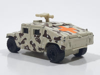 1995 Matchbox Hummer Humvee Army Camouflage Sand Beige Brown Die Cast Toy Car Military Vehicle With Opening Rear Hatch