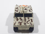 1995 Matchbox Hummer Humvee Army Camouflage Sand Beige Brown Die Cast Toy Car Military Vehicle With Opening Rear Hatch