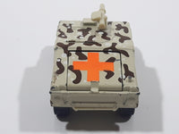 1995 Matchbox Hummer Humvee Army Camouflage Sand Beige Brown Die Cast Toy Car Military Vehicle With Opening Rear Hatch