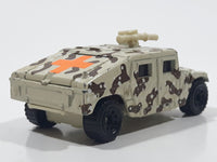 1995 Matchbox Hummer Humvee Army Camouflage Sand Beige Brown Die Cast Toy Car Military Vehicle With Opening Rear Hatch