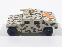 1995 Matchbox Hummer Humvee Army Camouflage Sand Beige Brown Die Cast Toy Car Military Vehicle With Opening Rear Hatch