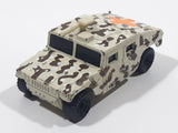 1995 Matchbox Hummer Humvee Army Camouflage Sand Beige Brown Die Cast Toy Car Military Vehicle With Opening Rear Hatch