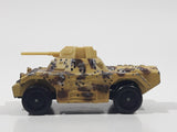 Vintage 1993 Lesney Matchbox Superfast Rolamatics No. 73 Weasel Tank Tan and Brown Camouflage Die Cast Toy Car Vehicle