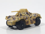 Vintage 1993 Lesney Matchbox Superfast Rolamatics No. 73 Weasel Tank Tan and Brown Camouflage Die Cast Toy Car Vehicle