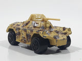 Vintage 1993 Lesney Matchbox Superfast Rolamatics No. 73 Weasel Tank Tan and Brown Camouflage Die Cast Toy Car Vehicle