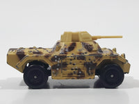 Vintage 1993 Lesney Matchbox Superfast Rolamatics No. 73 Weasel Tank Tan and Brown Camouflage Die Cast Toy Car Vehicle