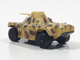 Vintage 1993 Lesney Matchbox Superfast Rolamatics No. 73 Weasel Tank Tan and Brown Camouflage Die Cast Toy Car Vehicle