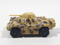 Vintage 1993 Lesney Matchbox Superfast Rolamatics No. 73 Weasel Tank Tan and Brown Camouflage Die Cast Toy Car Vehicle