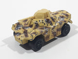 Vintage 1993 Lesney Matchbox Superfast Rolamatics No. 73 Weasel Tank Tan and Brown Camouflage Die Cast Toy Car Vehicle