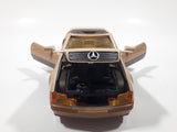 Vintage Majorette Mercedes 500 SL Convertible Brown Toy Car Vehicle with Opening Doors and Hood