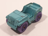 Vintage 1968 TootsieToy Jeep Teal Green and Purple Die Cast Toy Car Vehicle
