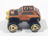 1989 Galoob Micro Machines Renault 5 Turbo #50 Orange Miniature Die Cast Toy Car Vehicle