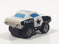 1989 Dan Yang Police 911 White Miniature Die Cast Toy Car Vehicle