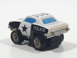 1989 Dan Yang Police 911 White Miniature Die Cast Toy Car Vehicle