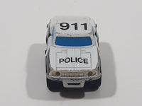 1989 Dan Yang Police 911 White Miniature Die Cast Toy Car Vehicle