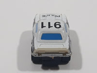 1989 Dan Yang Police 911 White Miniature Die Cast Toy Car Vehicle