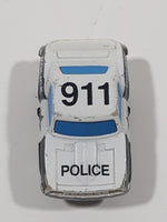 1989 Dan Yang Police 911 White Miniature Die Cast Toy Car Vehicle