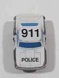 1989 Dan Yang Police 911 White Miniature Die Cast Toy Car Vehicle