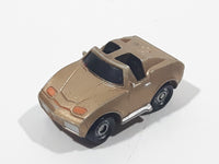 1988 Fun Rise Corvette T-Top Gold Miniature Die Cast Toy Car Vehicle