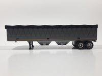 ERTL Farm Truck Covered Grain Trailer Grey and Black Die Cast Toy Car Vehicle with Opening Rear Doors and Removable Top