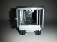 ERTL Farm Truck Covered Grain Trailer Grey and Black Die Cast Toy Car Vehicle with Opening Rear Doors and Removable Top