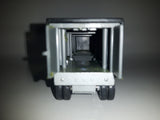 ERTL Farm Truck Covered Grain Trailer Grey and Black Die Cast Toy Car Vehicle with Opening Rear Doors and Removable Top