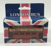 The House of Valentina Best Of British Souvenir London Bus Pencil Sharpener Red Die Cast Toy Car Vehicle New in Box