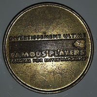 Vintage Famous Players Tech Town Gaming Game Token Metal Coin