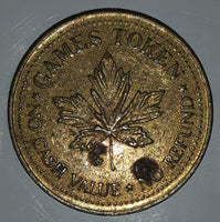 Clown Themed No Cash Value Metal Game Token Coin