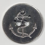 Vintage Navy Anchor 3/4" Thin Metal Military Button