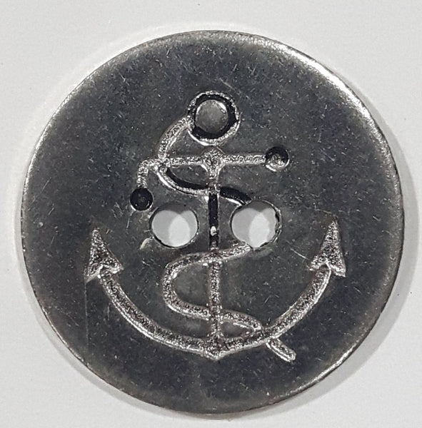 Vintage Navy Anchor 3/4" Thin Metal Military Button