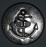 Vintage Navy Anchor 3/4" Thin Metal Military Button