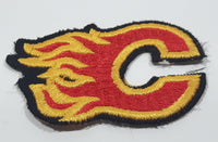 Calgary Flames NHL Hockey Team Logo 1 3/4 x 2 1/4" Embroidered Fabric Sports Patch Badge