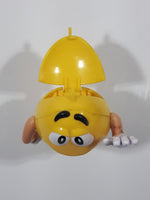 2017 Mars M&M's Yellow Character 4 3/4" Tall Plastic Toy Figure Dispenser