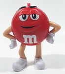 2017 Mars M&M's Red Character 4 1/4" Tall Plastic Toy Figure Dispenser