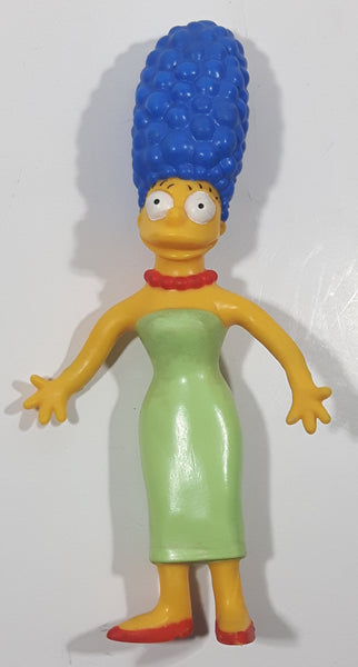 1990 Jesco 20th Century Fox The Simpsons Marge Simpson 6 3/4" Tall Bendable Posable Rubber Toy Figure