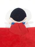 Hallmark Itty Bittys Superman Plush 4" Figure Security Blanket 14" x 14"